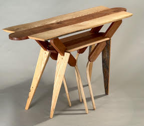 table, ash, cherry, sheepskin
