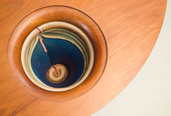 table, leather, wood, detail